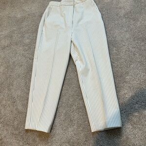 Express Striped Editor White /Black Pants 4S